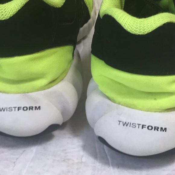 Reebok Twist Form Running Shoes Sneakers Neon Green Black Mesh Lightweight Nylon - Picture 8 of 15